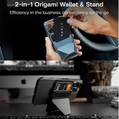Custom Phone Stand - Wallet MagSafe Compatible - PURPLE